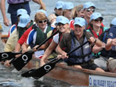 O2 corporate dragon boat racers