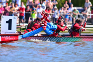 Traditional decorative dragon boat head